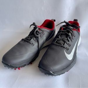Nike Lunarlon Golf Shoes. Grey & Red. Size 8M. Only worn twice. Like new.